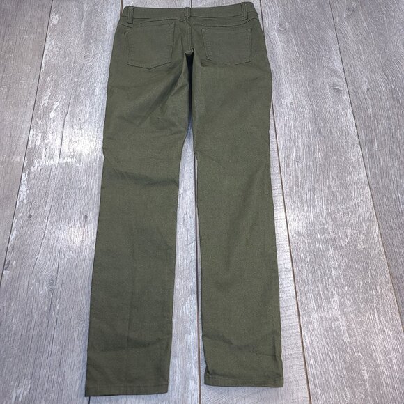 Prana Jeans Women Size 6 Kara Green Skinny Low Rise Stretch - Picture 3 of 9